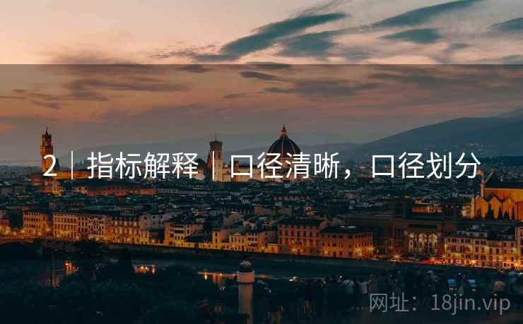 2｜指标解释｜口径清晰，口径划分